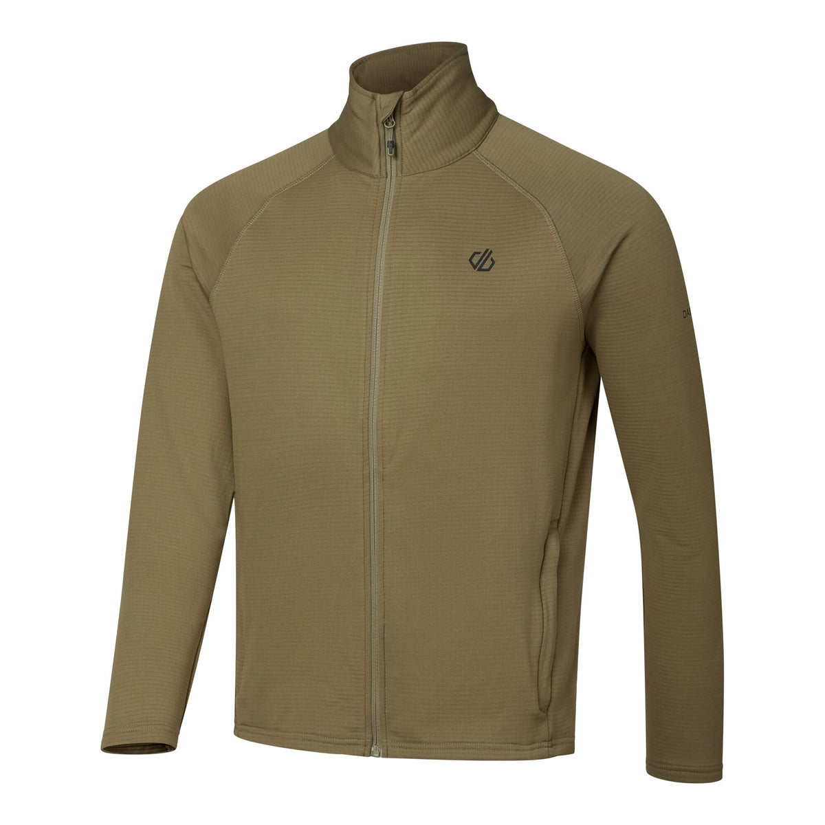 Martini Olive - Side - Dare 2B Mens Fuse Up Stretch Full Zip Midlayer