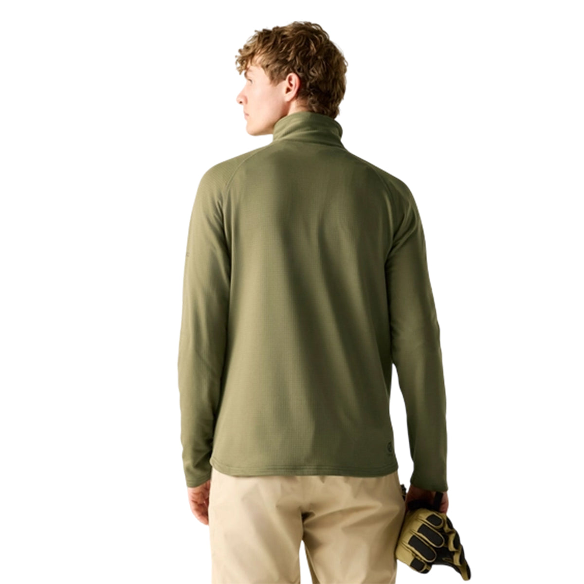 Martini Olive - Pack Shot - Dare 2B Mens Fuse Up Stretch Full Zip Midlayer