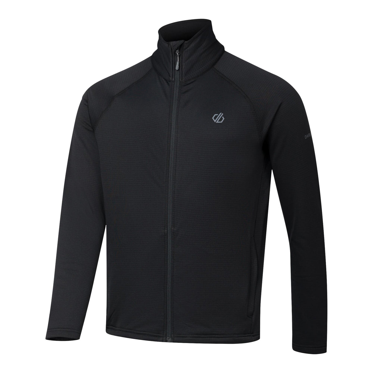 Black - Side - Dare 2B Mens Fuse Up Stretch Full Zip Midlayer