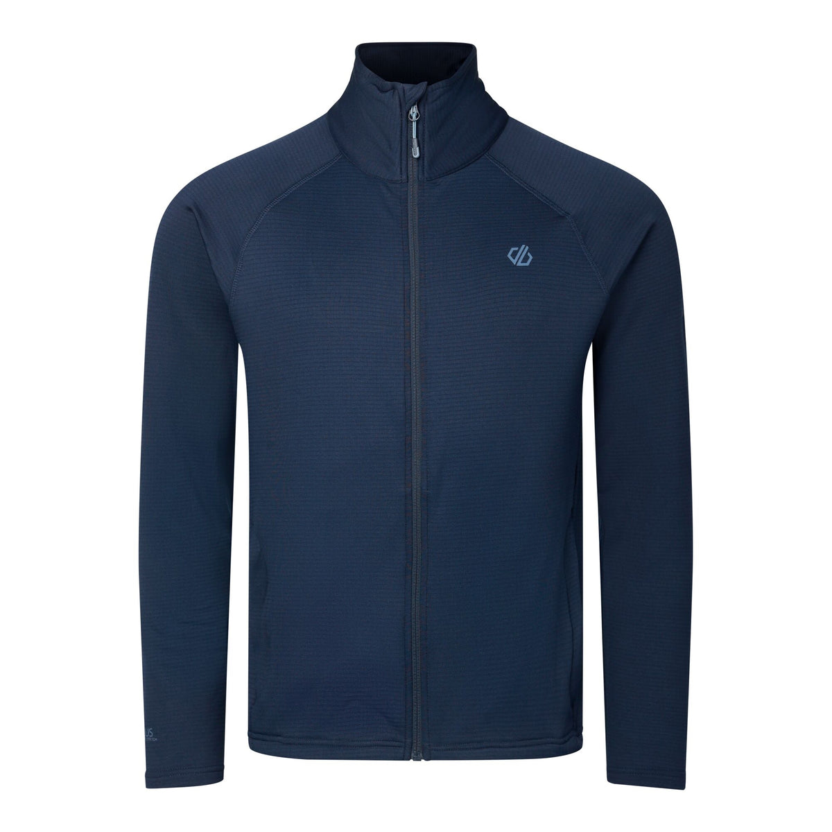 Navy - Front - Dare 2B Mens Fuse Up Stretch Full Zip Midlayer
