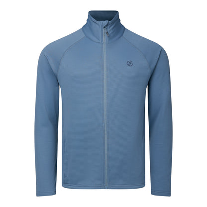 Dusky Blue - Front - Dare 2B Mens Fuse Up Stretch Full Zip Midlayer