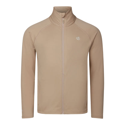 White Pepper - Front - Dare 2B Mens Fuse Up Stretch Full Zip Midlayer