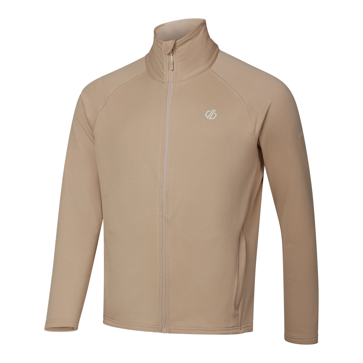 White Pepper - Side - Dare 2B Mens Fuse Up Stretch Full Zip Midlayer