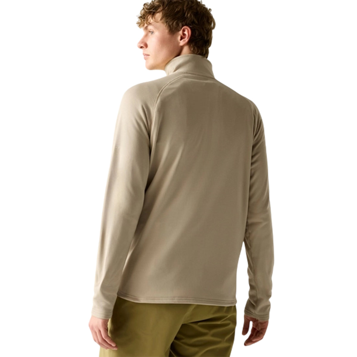 White Pepper - Pack Shot - Dare 2B Mens Fuse Up Stretch Full Zip Midlayer