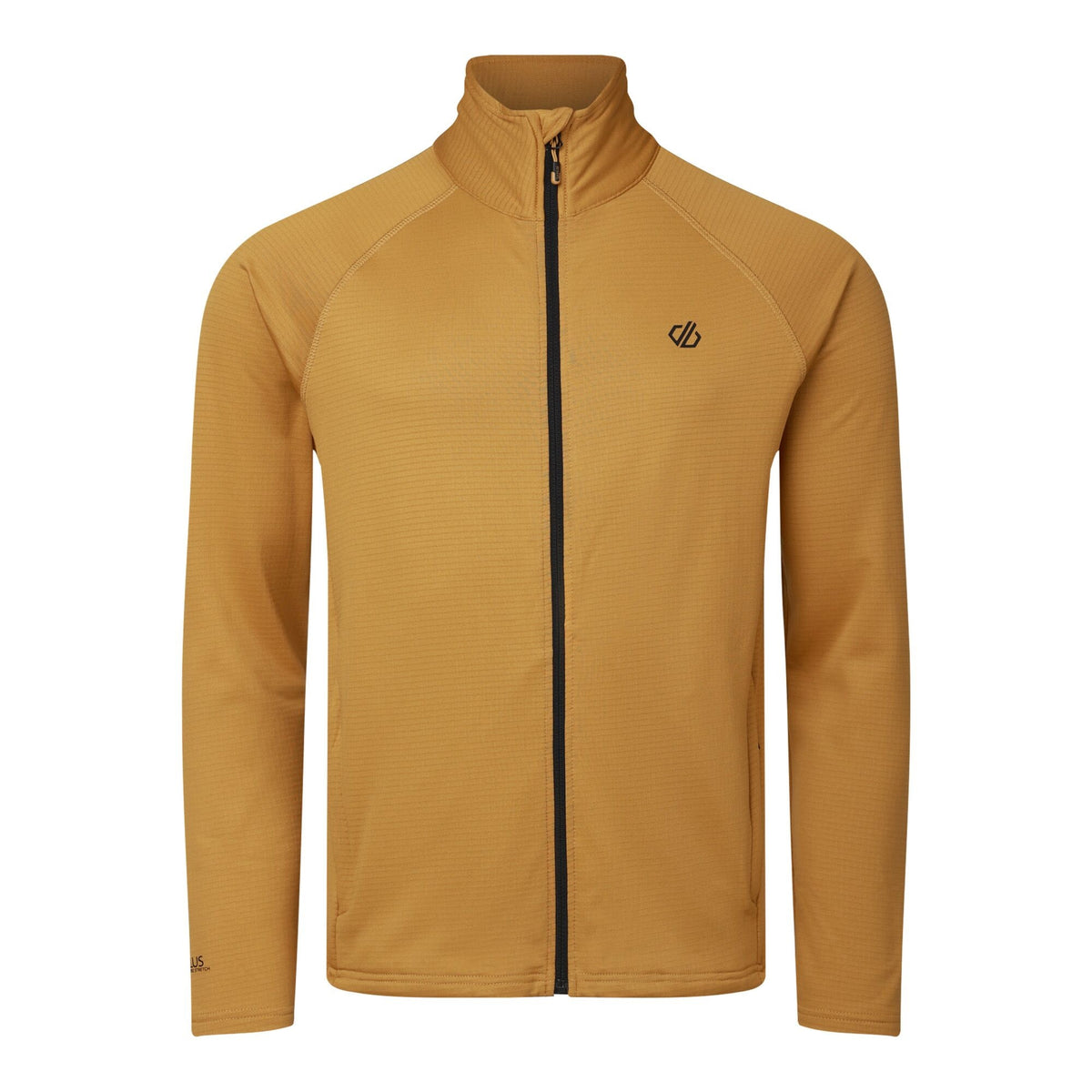Wood Brown - Front - Dare 2B Mens Fuse Up Stretch Full Zip Midlayer