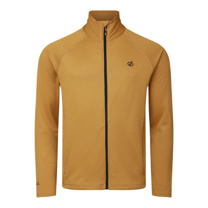 Wood Brown - Front - Dare 2B Mens Fuse Up Stretch Full Zip Midlayer