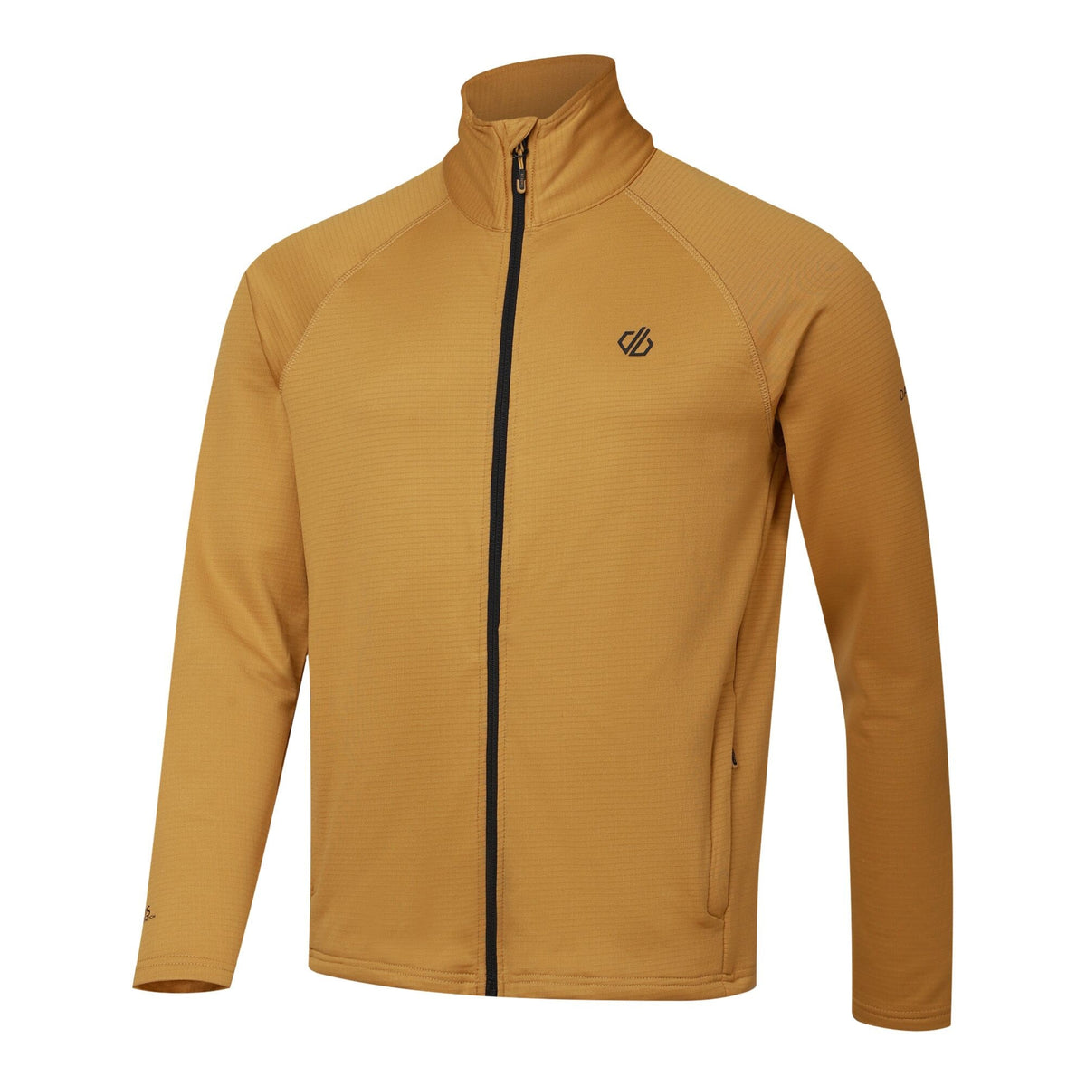 Wood Brown - Side - Dare 2B Mens Fuse Up Stretch Full Zip Midlayer