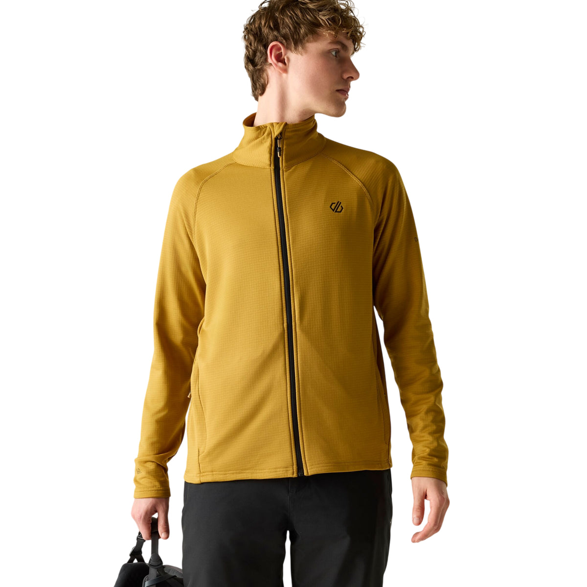Wood Brown - Lifestyle - Dare 2B Mens Fuse Up Stretch Full Zip Midlayer