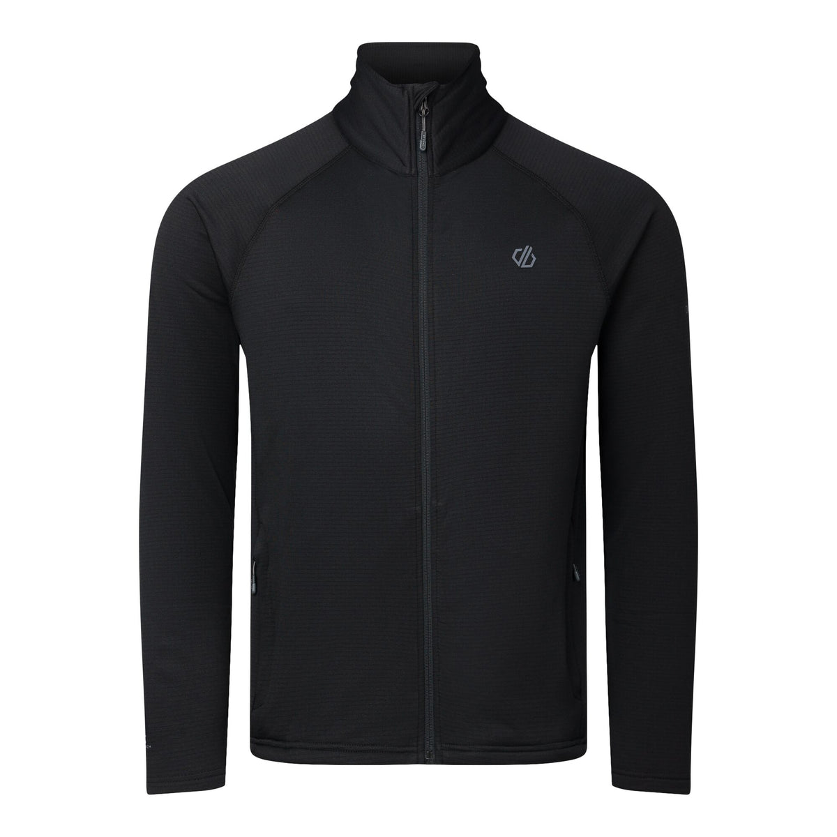 Black - Front - Dare 2B Mens Fuse Up Stretch Full Zip Midlayer