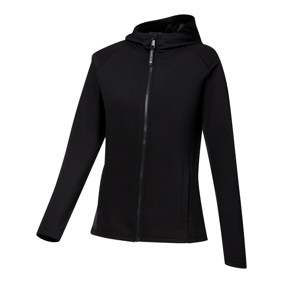 Black - Side - Dare 2B Womens-Ladies Glacier Midlayer