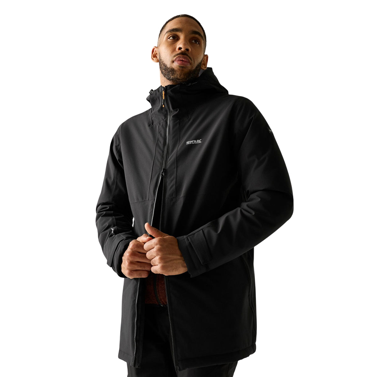 Black-Burnt Henna - Lifestyle - Regatta Mens Hoscar Waterproof Insulated Jacket