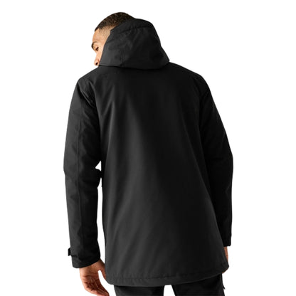 Black-Burnt Henna - Close up - Regatta Mens Hoscar Waterproof Insulated Jacket