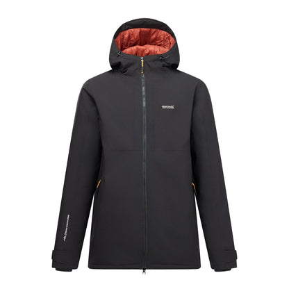 Black-Burnt Henna - Front - Regatta Mens Hoscar Waterproof Insulated Jacket