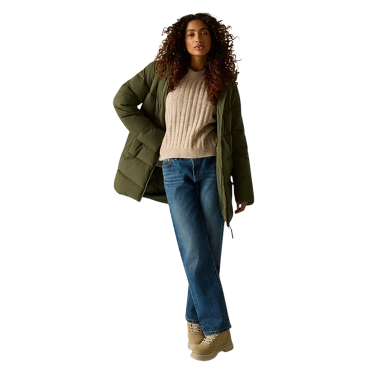 Dark Khaki - Lifestyle - Regatta Womens-Ladies Yasira Insulated Jacket