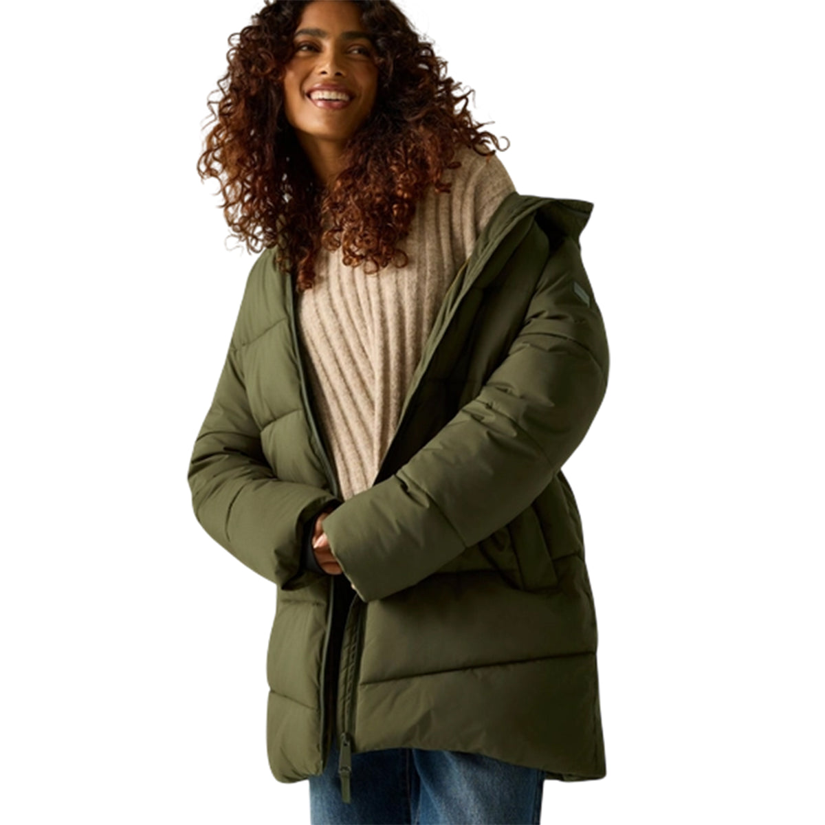 Dark Khaki - Pack Shot - Regatta Womens-Ladies Yasira Insulated Jacket
