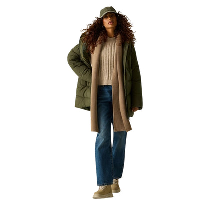Dark Khaki - Close up - Regatta Womens-Ladies Yasira Insulated Jacket