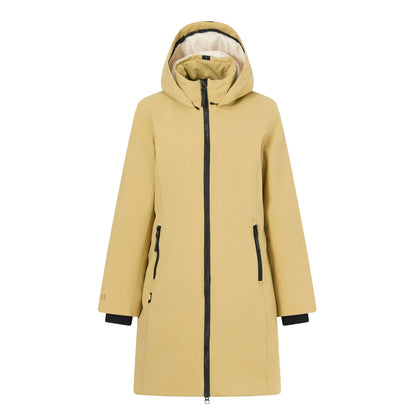 Desert Beige-Light Vanilla - Front - Regatta Womens-Ladies Marron Waterproof Insulated Jacket