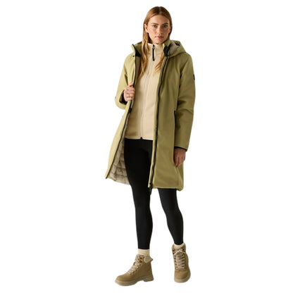 Desert Beige-Light Vanilla - Lifestyle - Regatta Womens-Ladies Marron Waterproof Insulated Jacket