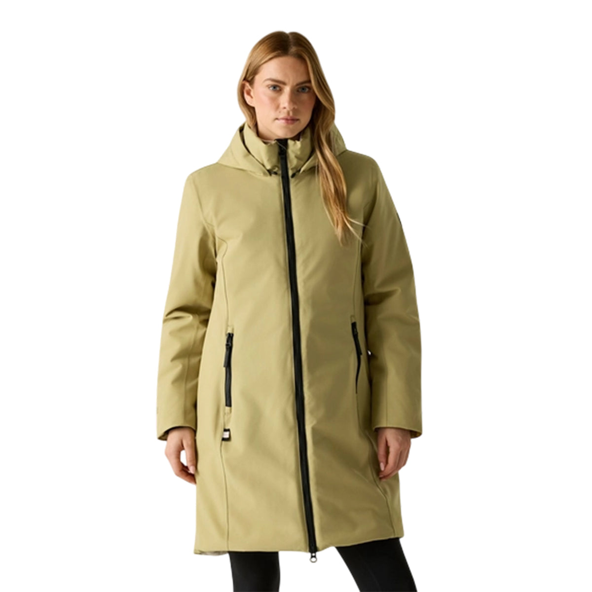 Desert Beige-Light Vanilla - Pack Shot - Regatta Womens-Ladies Marron Waterproof Insulated Jacket
