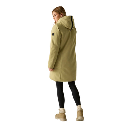 Desert Beige-Light Vanilla - Close up - Regatta Womens-Ladies Marron Waterproof Insulated Jacket