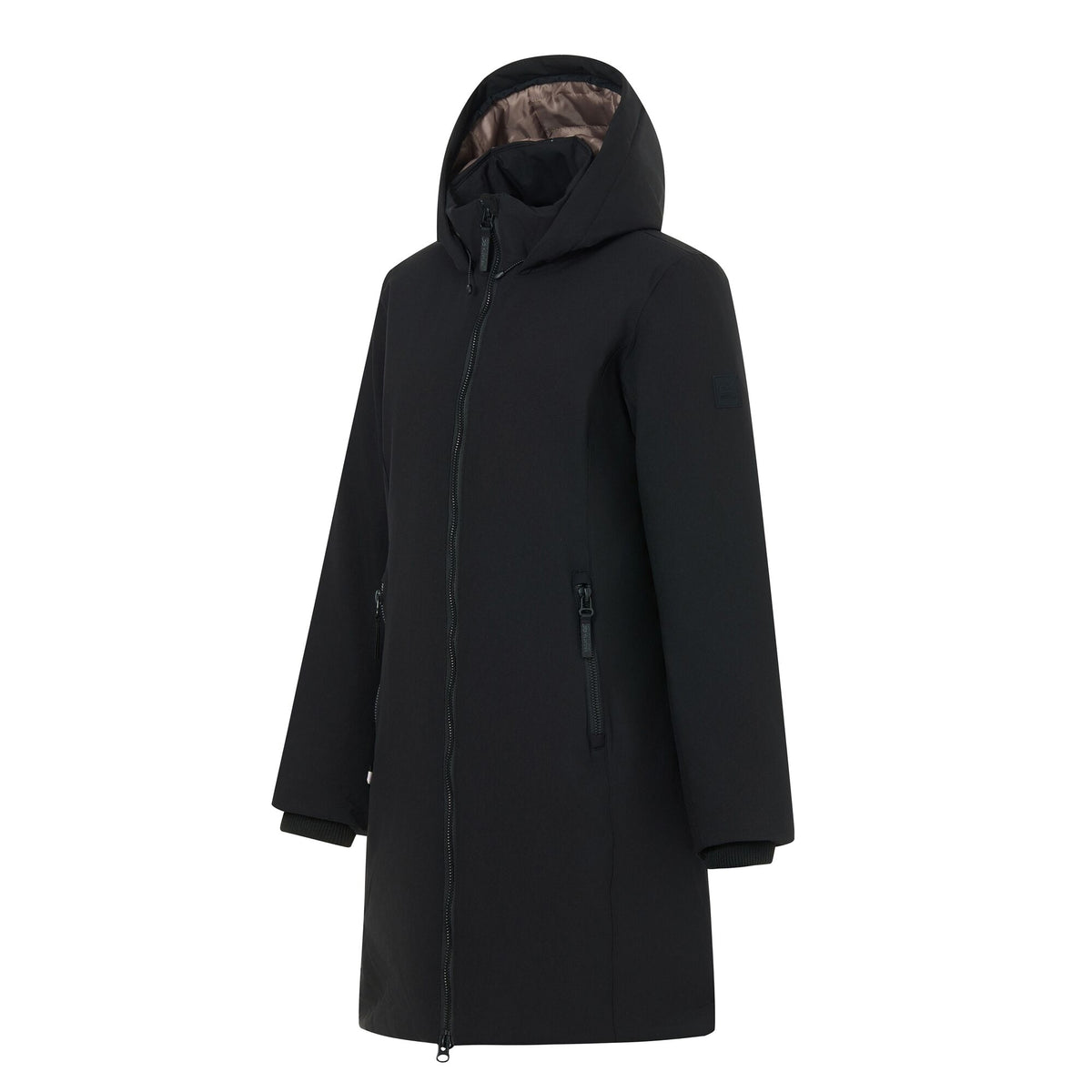 Black-Mocha - Side - Regatta Womens-Ladies Marron Waterproof Insulated Jacket