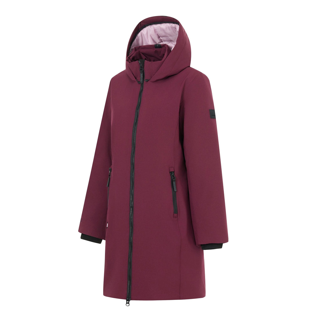 Fig-Powder Lilac - Side - Regatta Womens-Ladies Marron Waterproof Insulated Jacket