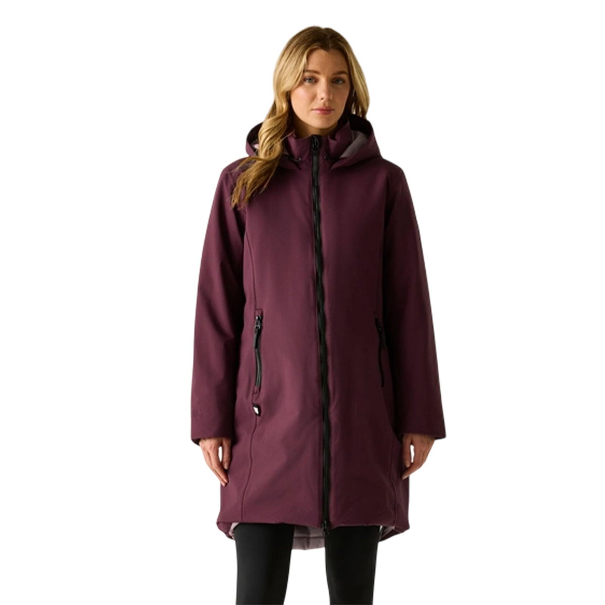 Fig-Powder Lilac - Pack Shot - Regatta Womens-Ladies Marron Waterproof Insulated Jacket