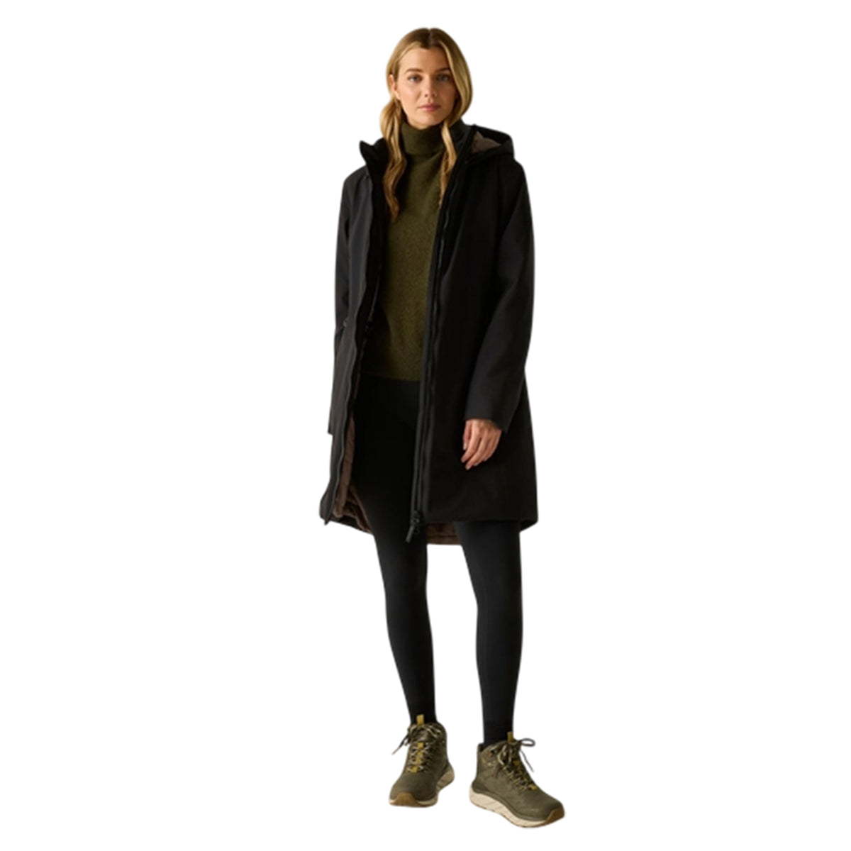 Black-Mocha - Lifestyle - Regatta Womens-Ladies Marron Waterproof Insulated Jacket