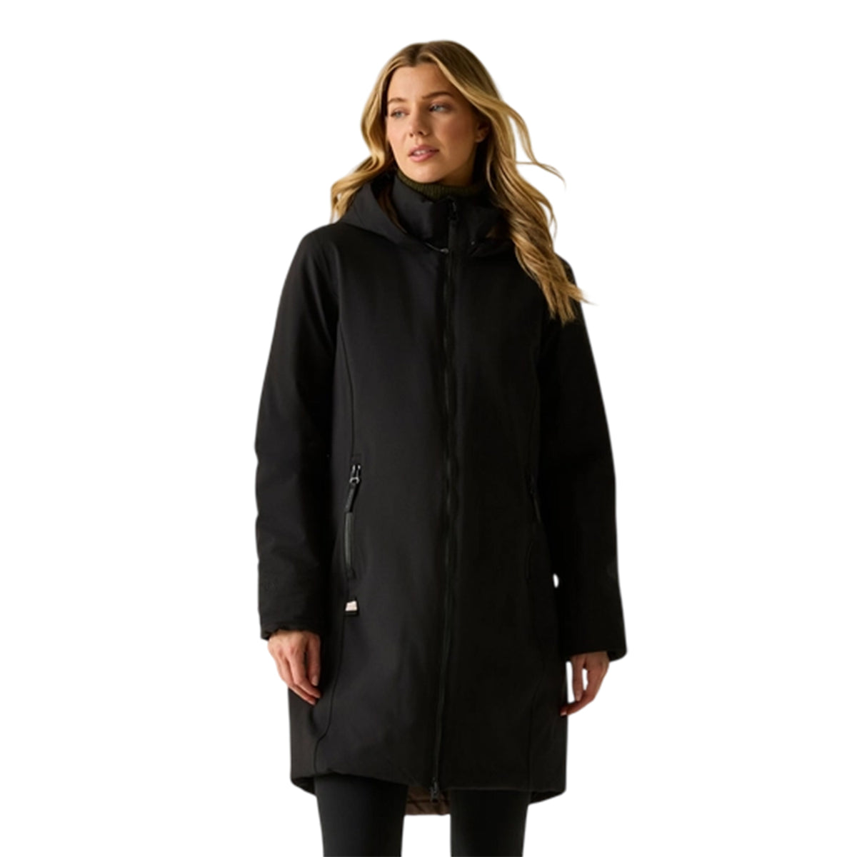 Black-Mocha - Pack Shot - Regatta Womens-Ladies Marron Waterproof Insulated Jacket