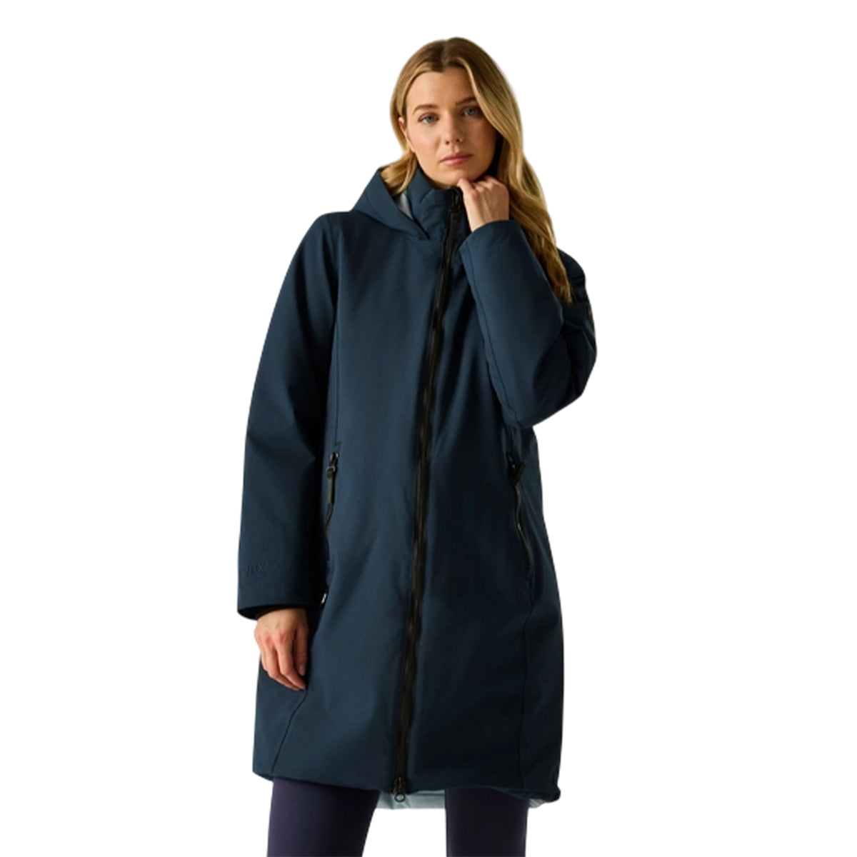 Navy-Skyway - Pack Shot - Regatta Womens-Ladies Marron Waterproof Insulated Jacket