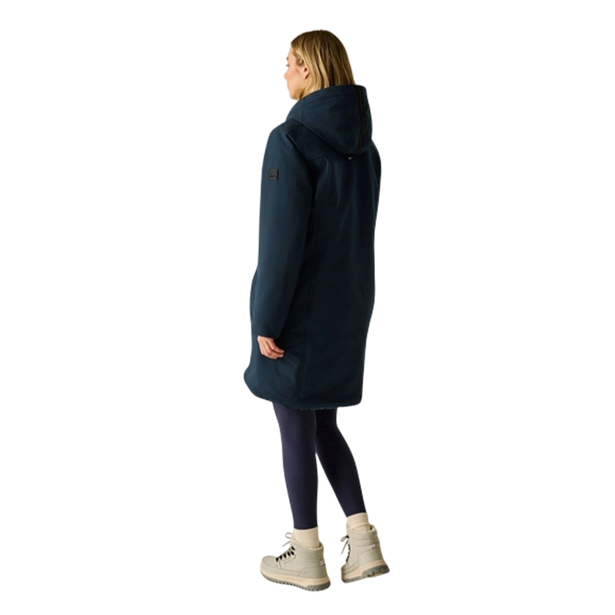 Navy-Skyway - Close up - Regatta Womens-Ladies Marron Waterproof Insulated Jacket