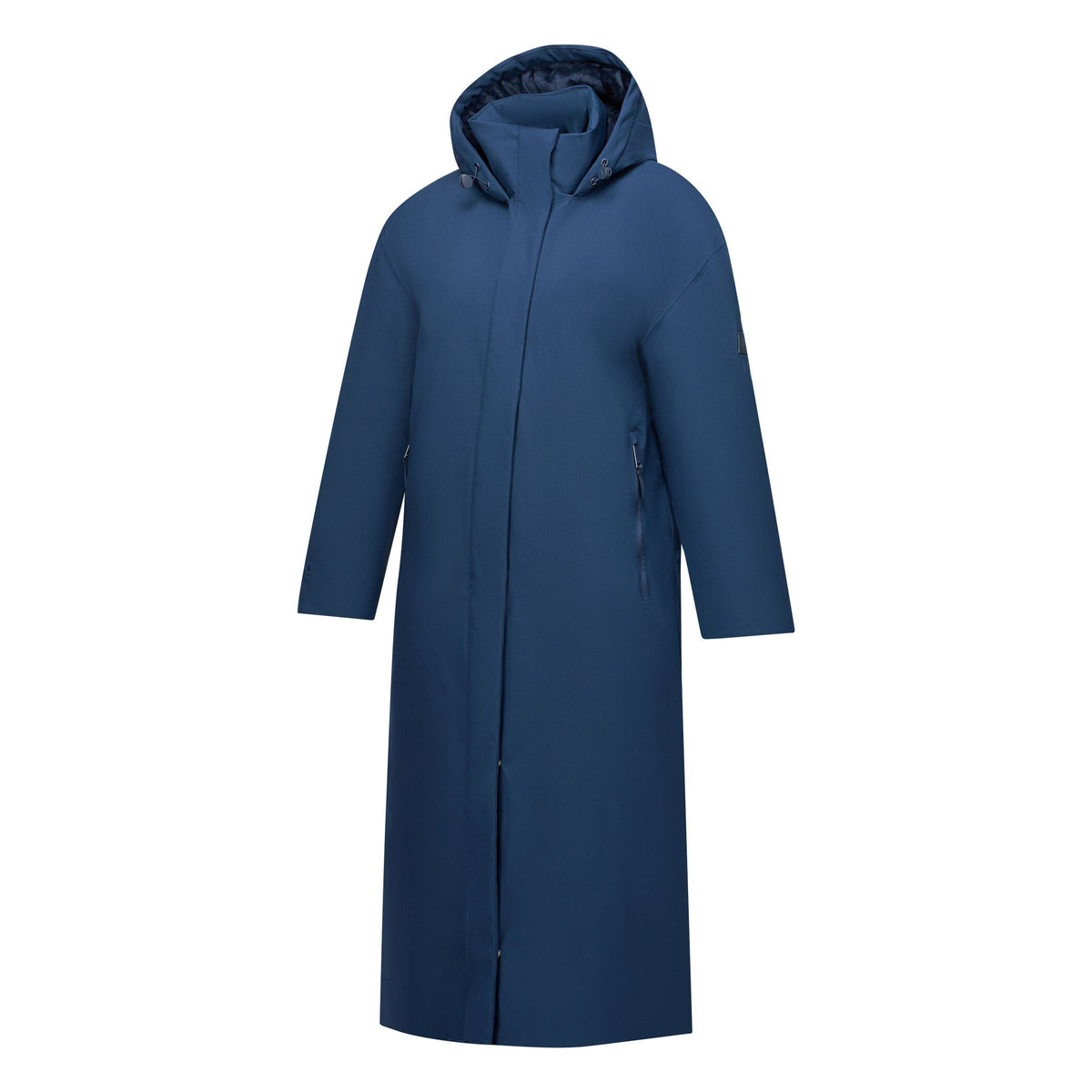 Navy - Side - Regatta Womens-Ladies Janna Waterproof Long Length Insulated Jacket