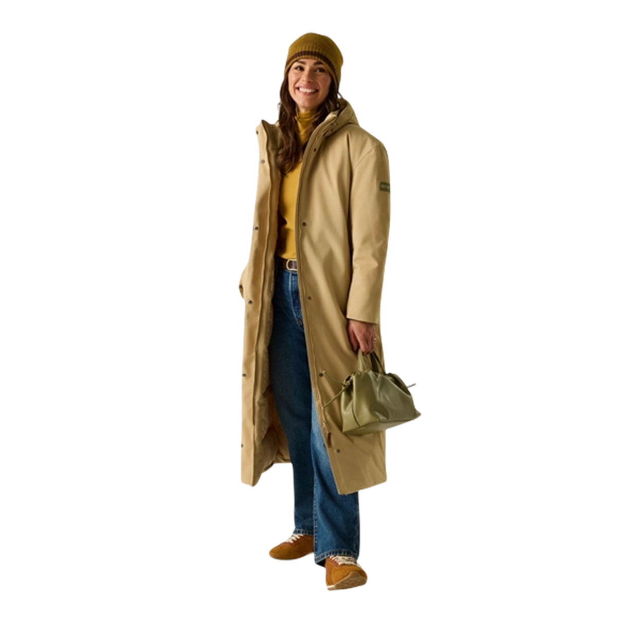 Barleycorn - Close up - Regatta Womens-Ladies Janna Waterproof Long Length Insulated Jacket