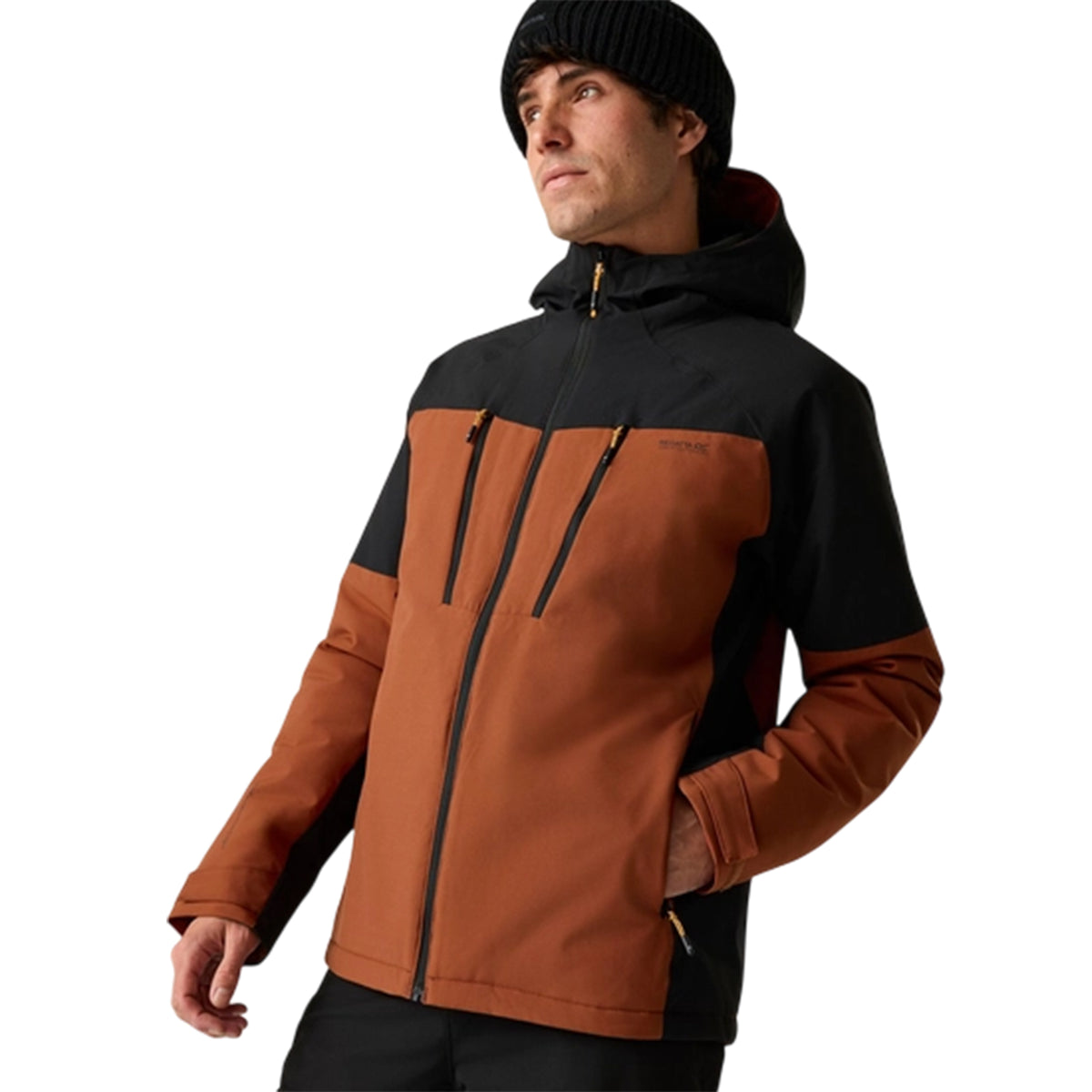 Burnt Henna-Black - Lifestyle - Regatta Mens Highton Two Tone Waterproof Stretch Insulated Jacket