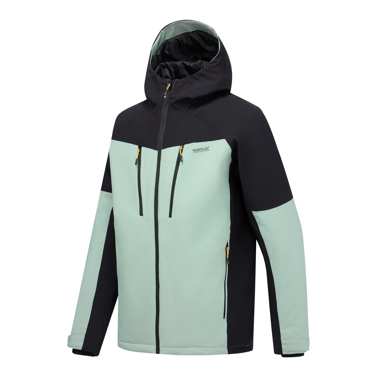 Glacier Green-Black - Side - Regatta Mens Highton Two Tone Waterproof Stretch Insulated Jacket