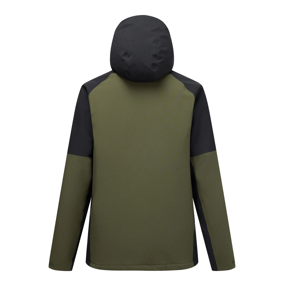 Dark Khaki-Black - Back - Regatta Mens Highton Two Tone Waterproof Stretch Insulated Jacket