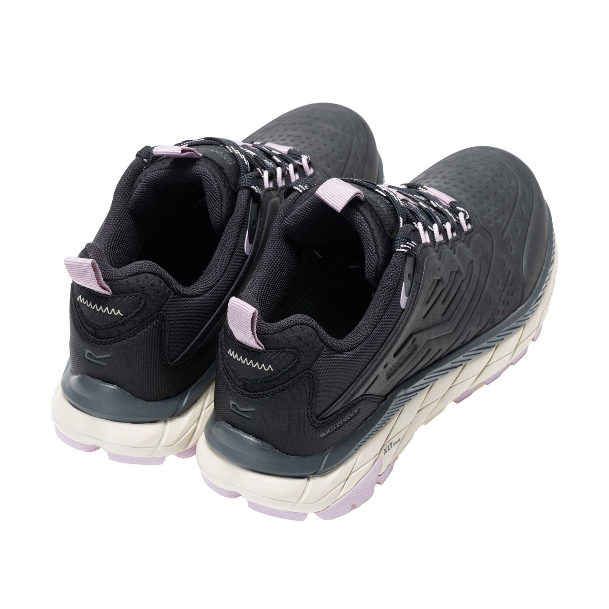 Ash-Powder Lilac - Back - Regatta Womens-Ladies Derino Low Walking Shoes