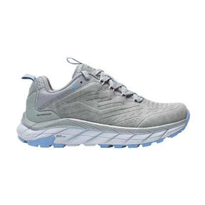 Dark Steel-Dusky Blue - Front - Regatta Womens-Ladies Derino Low Walking Shoes