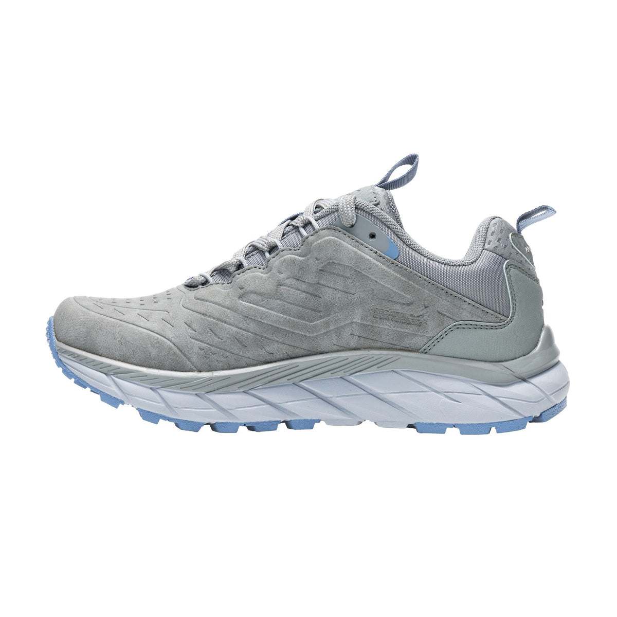 Dark Steel-Dusky Blue - Side - Regatta Womens-Ladies Derino Low Walking Shoes