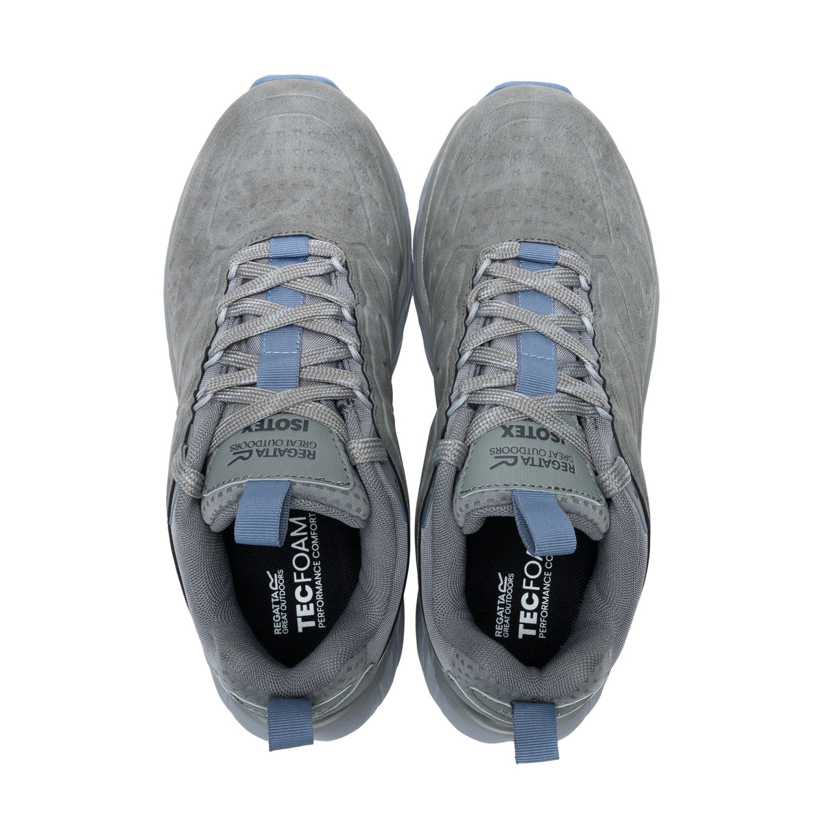Dark Steel-Dusky Blue - Lifestyle - Regatta Womens-Ladies Derino Low Walking Shoes