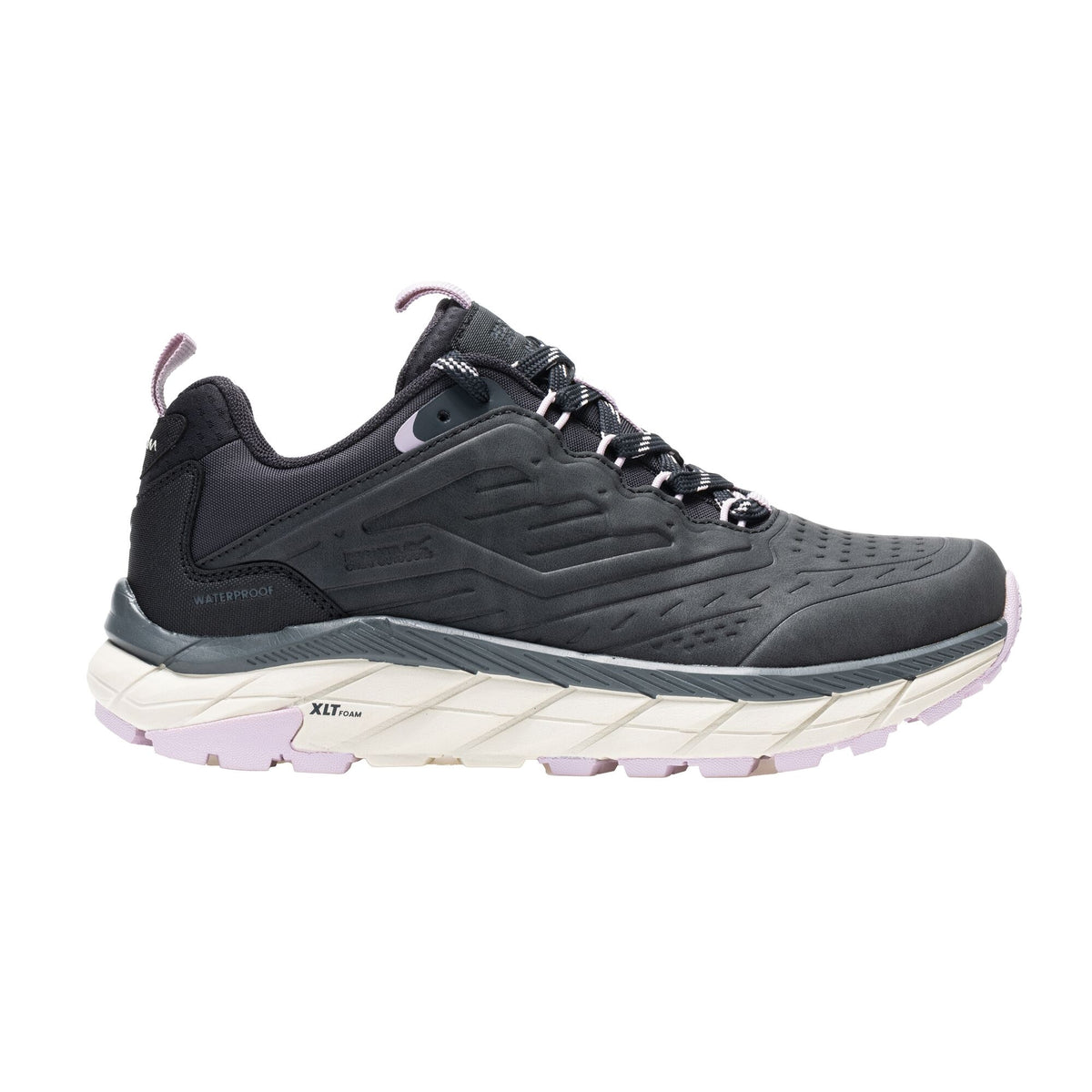 Ash-Powder Lilac - Front - Regatta Womens-Ladies Derino Low Walking Shoes