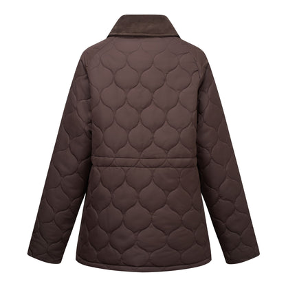 Dark Chocolate - Back - Regatta Womens-Ladies Amira Quilted Padded Jacket