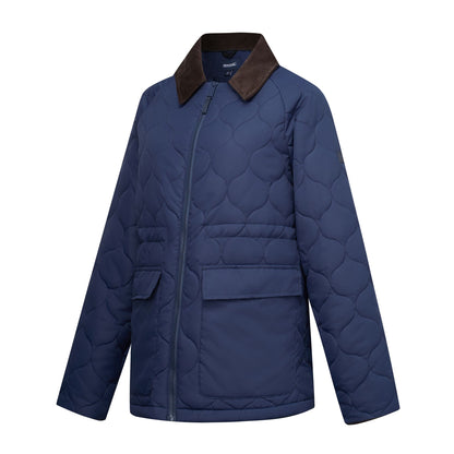 Navy - Side - Regatta Womens-Ladies Amira Quilted Padded Jacket