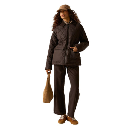 Dark Chocolate - Lifestyle - Regatta Womens-Ladies Amira Quilted Padded Jacket
