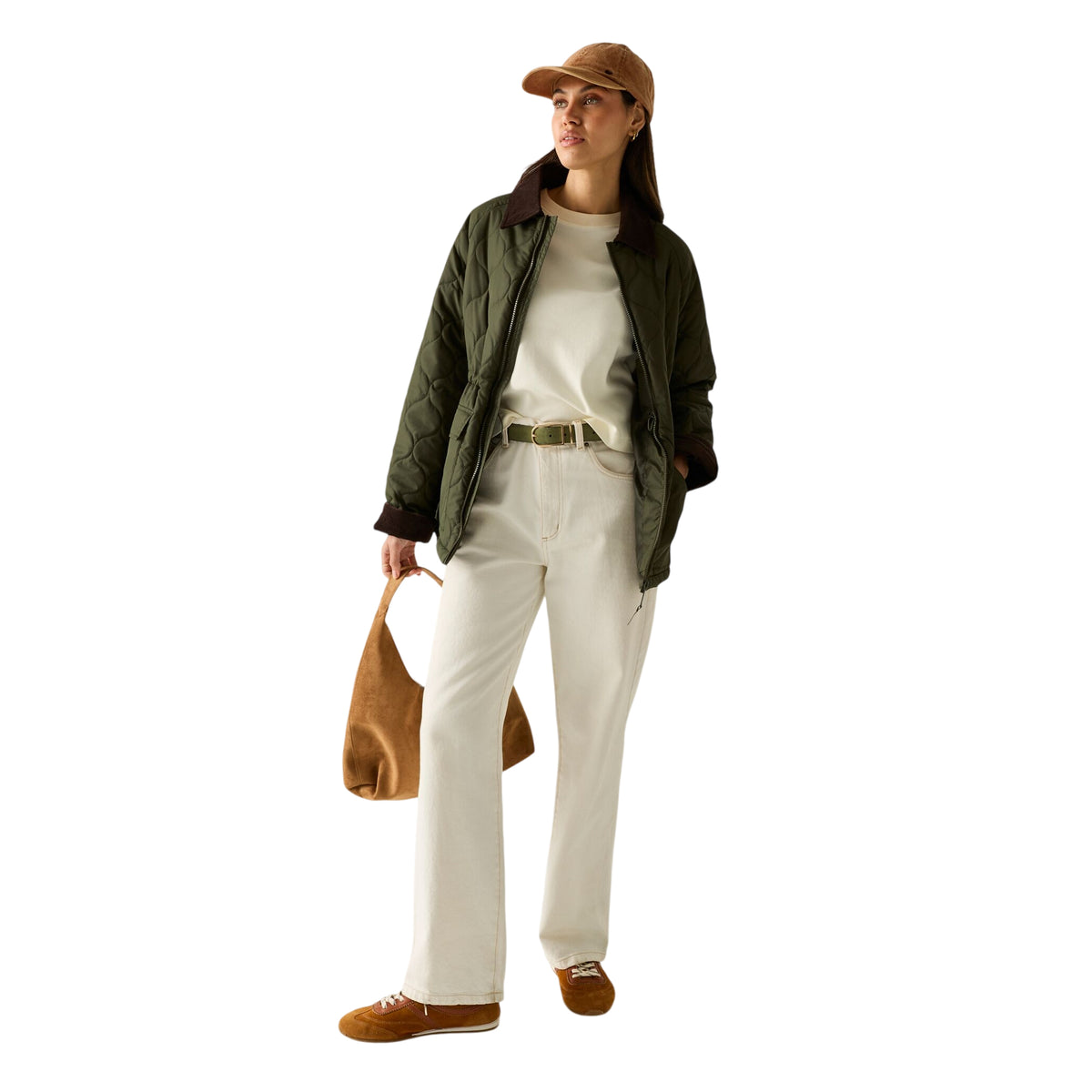 Dark Khaki - Lifestyle - Regatta Womens-Ladies Amira Quilted Padded Jacket