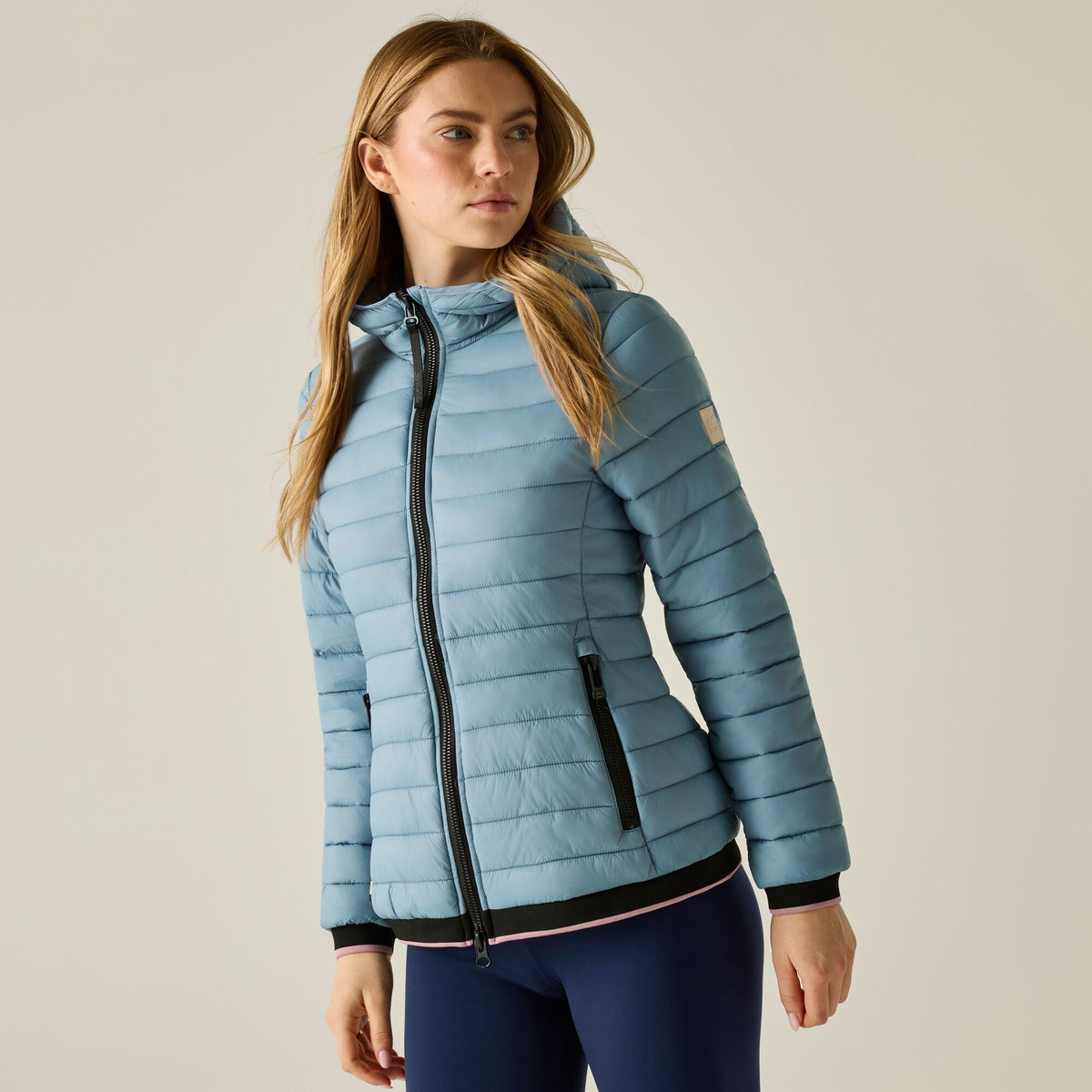 Dusky Blue - Pack Shot - Regatta Womens-Ladies Haile Padded Jacket
