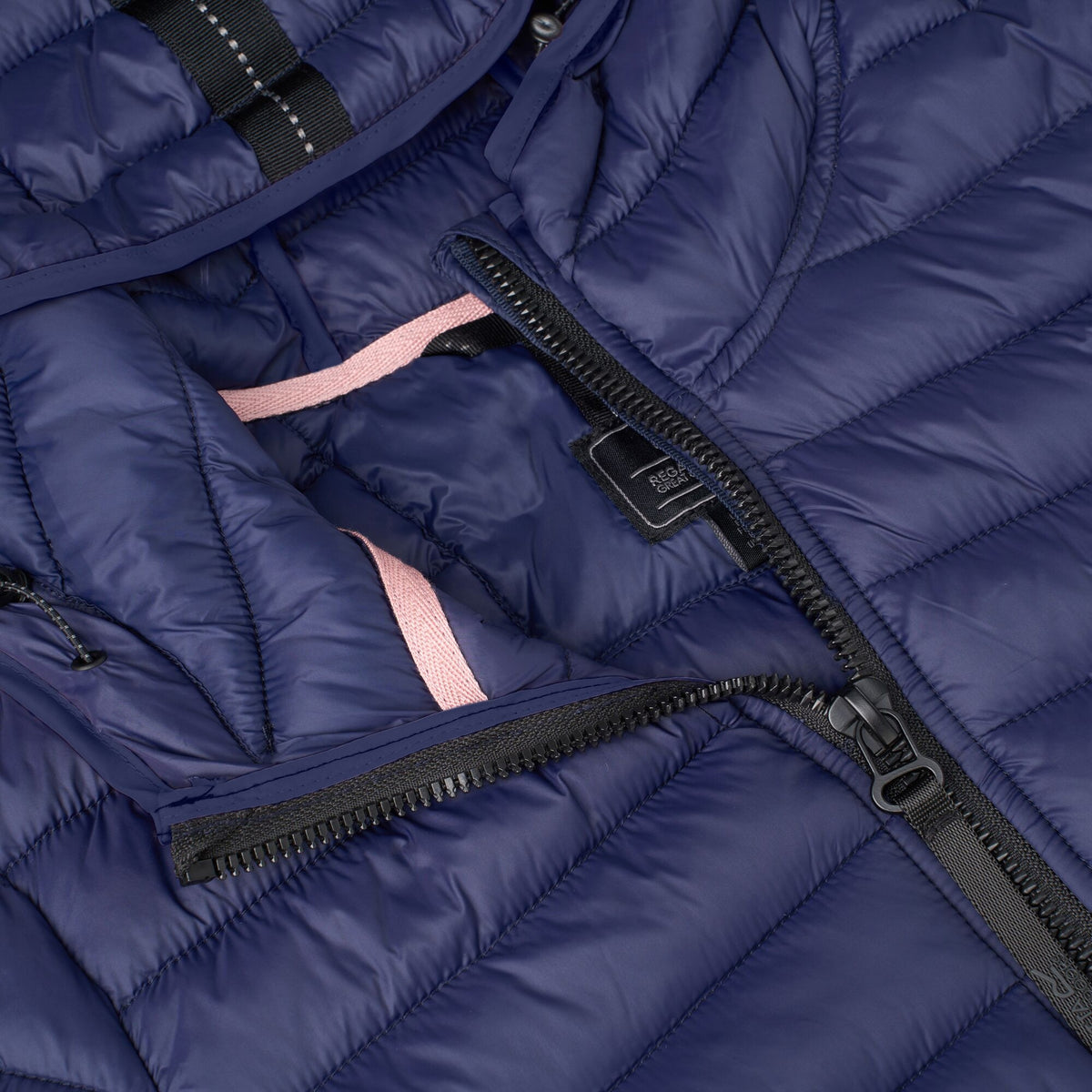 Navy - Pack Shot - Regatta Womens-Ladies Haile Padded Jacket