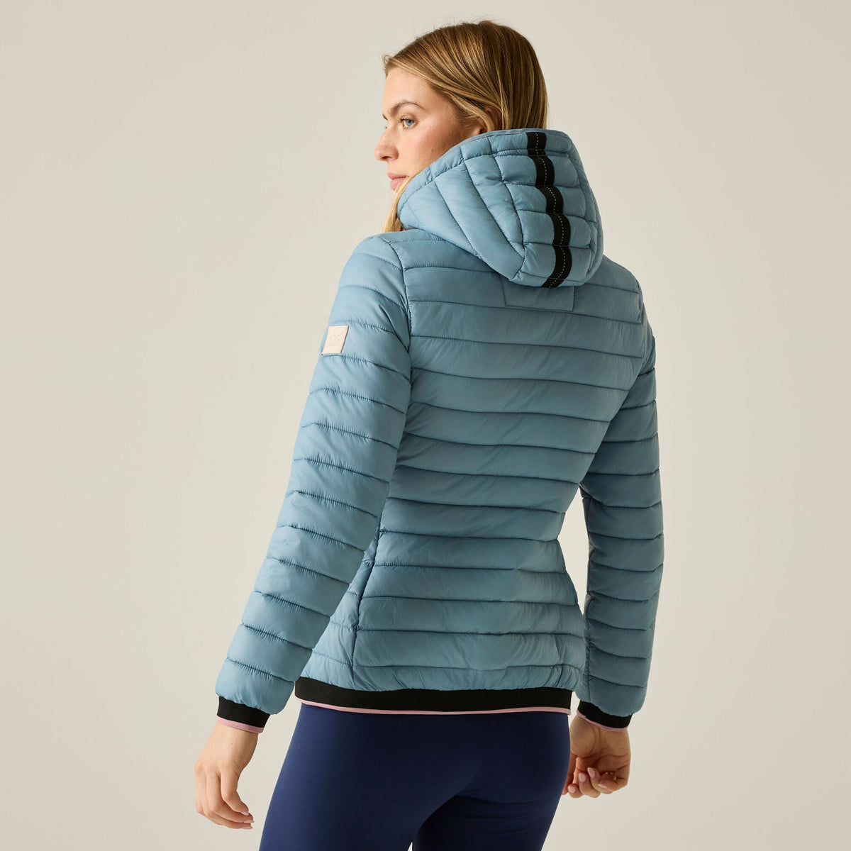Dusky Blue - Close up - Regatta Womens-Ladies Haile Padded Jacket