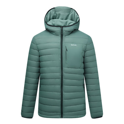 Dark Forest Green-Black - Front - Regatta Mens Lightweight Padded Jacket