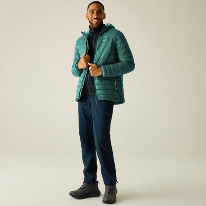 Dark Forest Green-Black - Pack Shot - Regatta Mens Lightweight Padded Jacket